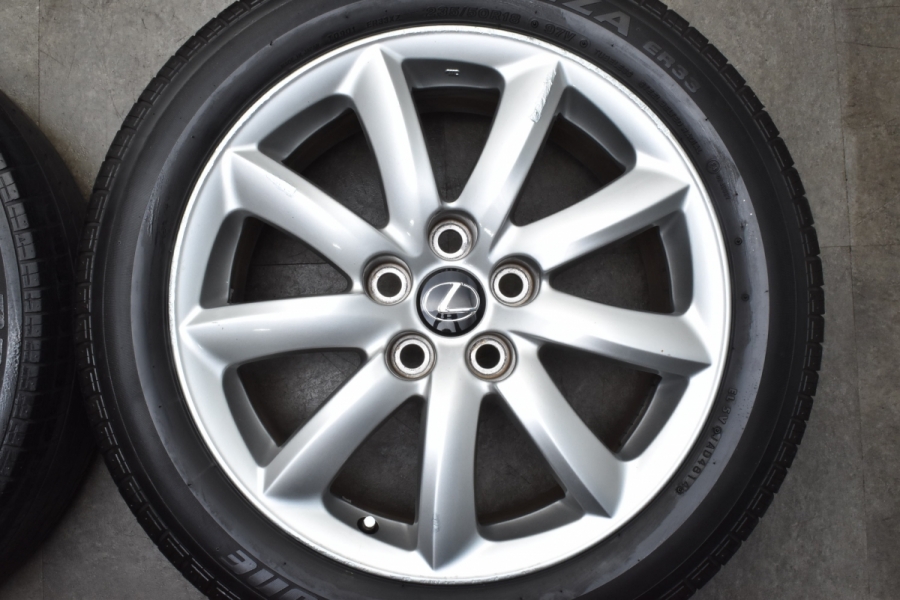 程度良好品】LEXUS レクサス LS460 前期 純正 18in 7.5J +32 PCD120 ブリヂストン トランザ ER33 235/50R18  ノーマル戻し 車検用に 中古 タイヤホイールセット | パーツ販売ナンバーワン