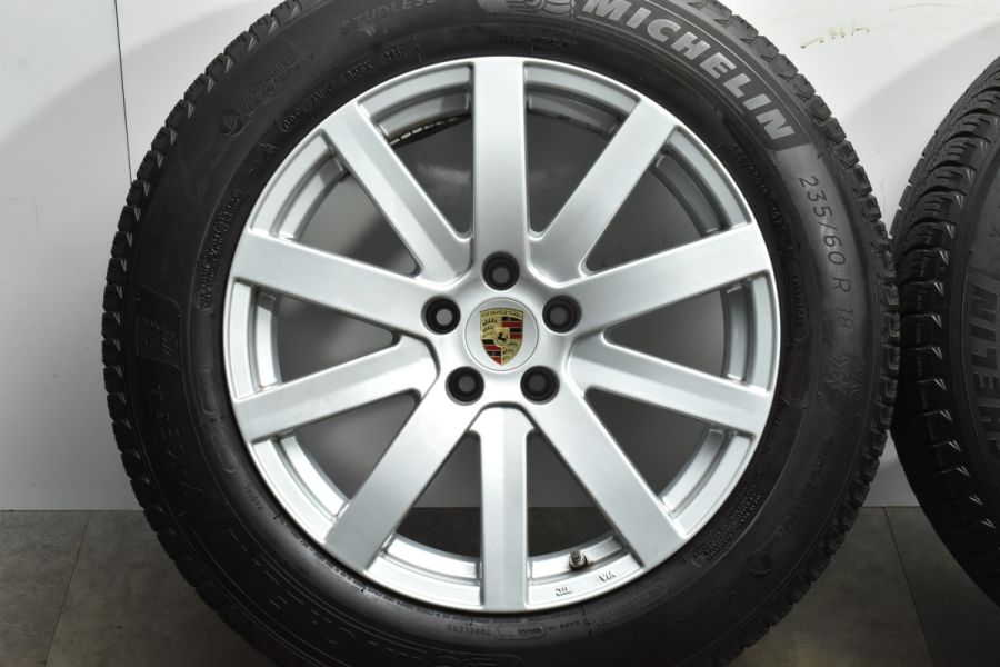 美品 バリ溝】AGA S-10 18in 8.5J +24 PCD112 ミシュラン X-ICE3+ 235