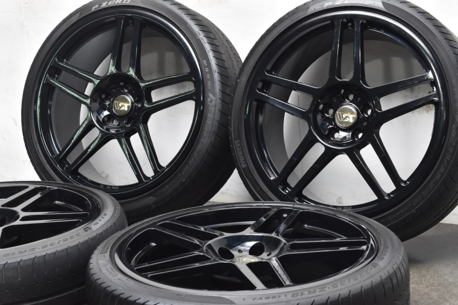 希少 鍛造品】VST Type SM Forged 19in 8J +50 PCD108 ハブ径63.4mm ピレリ PZERO 225/35R19  ボルボ V70 V50 V40 VOLVO フォージド 中古 タイヤホイールセット | パーツ販売ナンバーワン