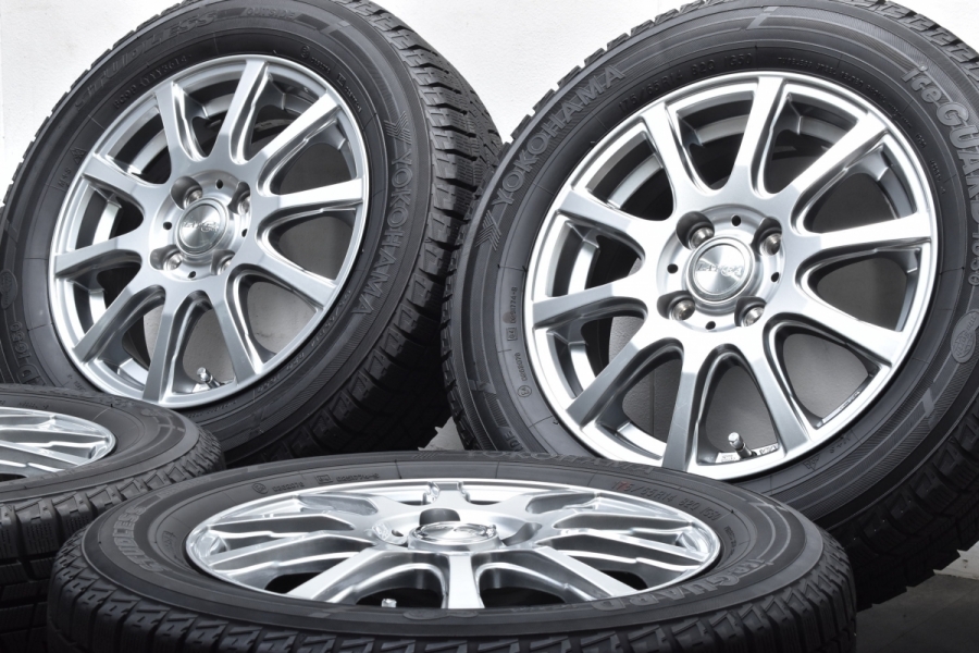 美品】レイシア 14in 5J +42 PCD100 ヨコハマ アイスガード iG50 175