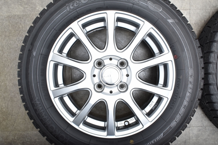 美品】レイシア 14in 5J +42 PCD100 ヨコハマ アイスガード iG50 175