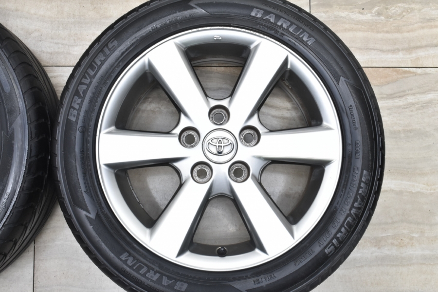 アイシス プラタナ 純正 4本セット 205/55/R16 16インチ 6.5J ＋45 PCD114.3 5穴 ハブ径60mm TOYOTA純正 ノア ヴォクシー エスクァイア 10日(金)お得なクーポン!!タイヤ交換対象トヨタ