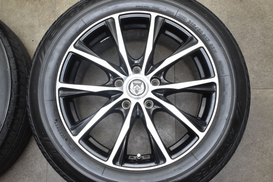 品質検査済 215/60R17 無限ホイール BS ECOPIA NH100RV（良好品】ライツレー タイヤ・ホイール