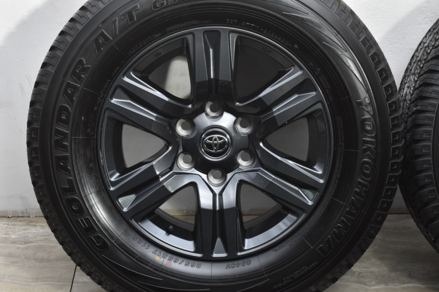 美品 バリ溝】トヨタ 125 ハイラックス Z 純正 17in 7.5J +30 PCD139.7