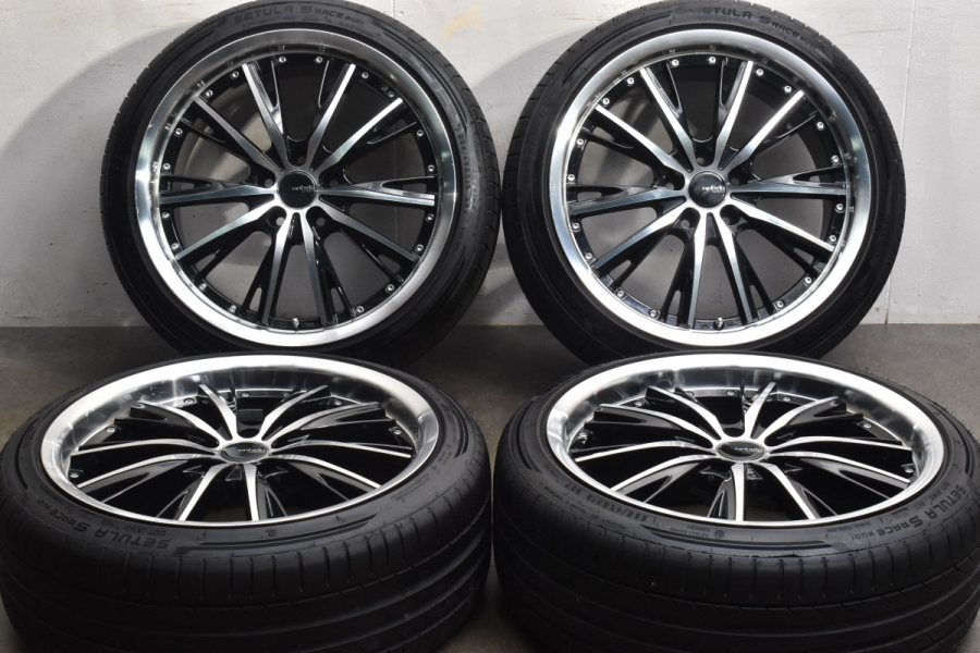 【程度良好品】アネーロコラソン シャルマン 19in 8.5J +35 PCD114.3 ロターラ 225/40R19 クラウン カムリ マークX  スカイライン ヴェゼル