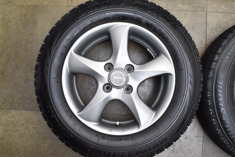 ホイール美品】トップラン 14in 5.5J +39 PCD100 ブリヂストン ブリザック VRX 175/70R14 アクア ヴィッツ フィット  グレイス キューブ 中古 スタッドレスタイヤホイールセット | パーツ販売ナンバーワン