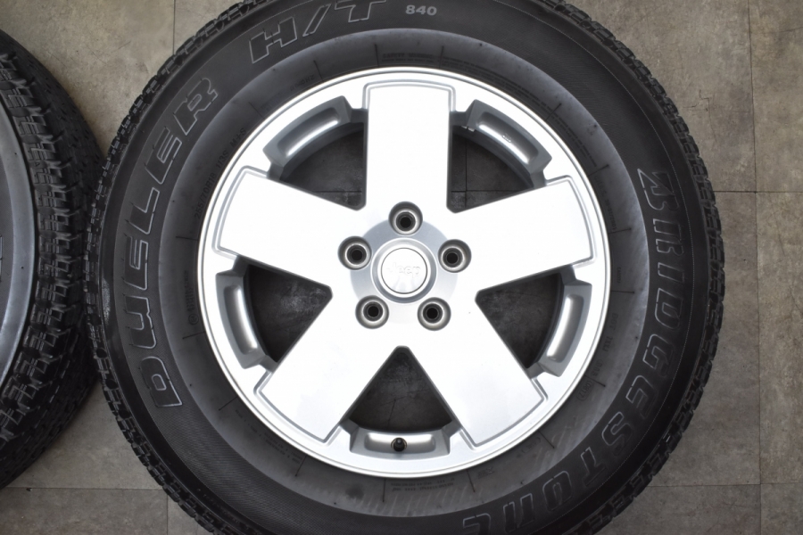 Jeepロゴ入り 純正品 JKラングラー後期 18インチ7.5Jホイール4本ST Jeep JEEP ラングラー 純正 アルミホイール 18 7.5j +44.45 後
