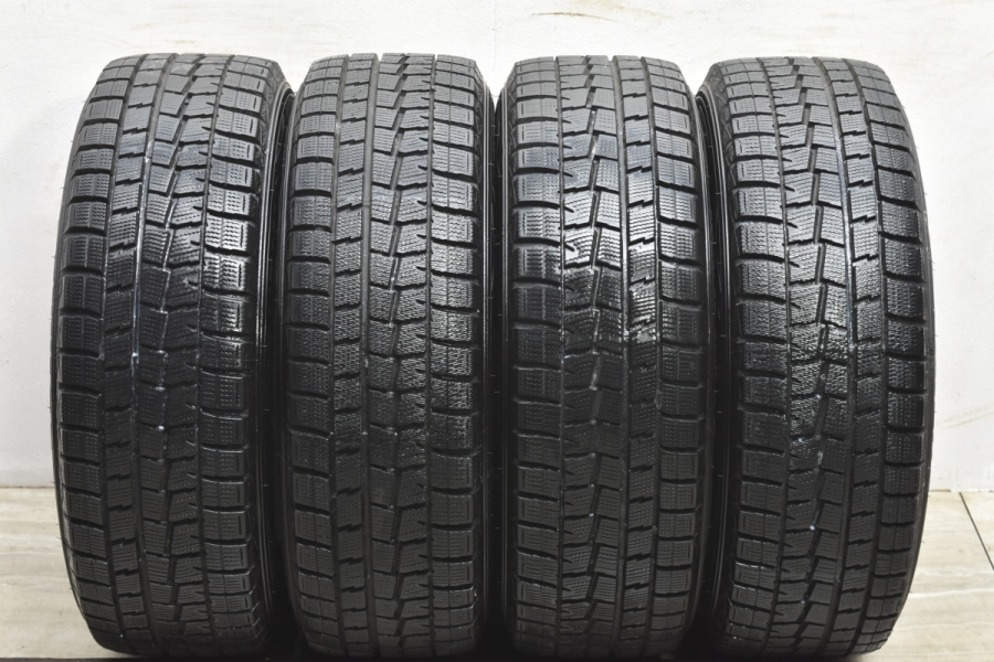 美品 バリ溝品】LEBEN 15in 6J +52 PCD114.3 ダンロップ ウインター 