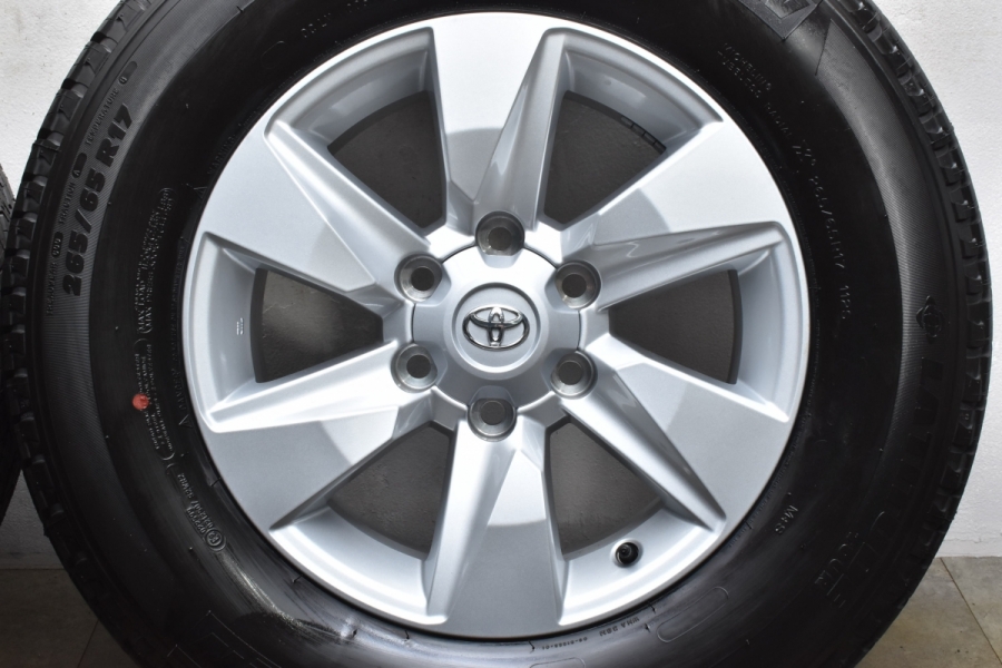 プラド純正4本新車外しミシュラン 265/65R17 タイヤ・ホイールセット 新車外し】トヨタ 150 ランドクルーザープラド 後期 純正 17in