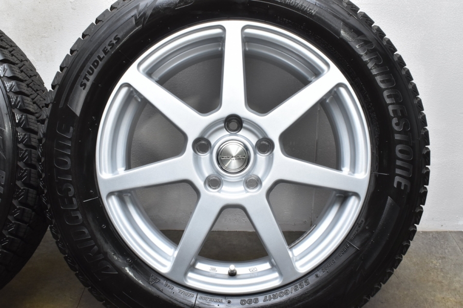 【バリ溝 美品】ラストラーダ 17in 7J +48 PCD114.3 ブリヂストン ブリザック DM-V3 225/60R17 SKフォレスター  T31エクストレイル