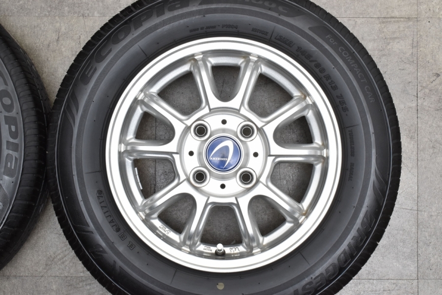 ホイール美品】アルテミス LSW 13in 4J +43 PCD100 ブリヂストン
