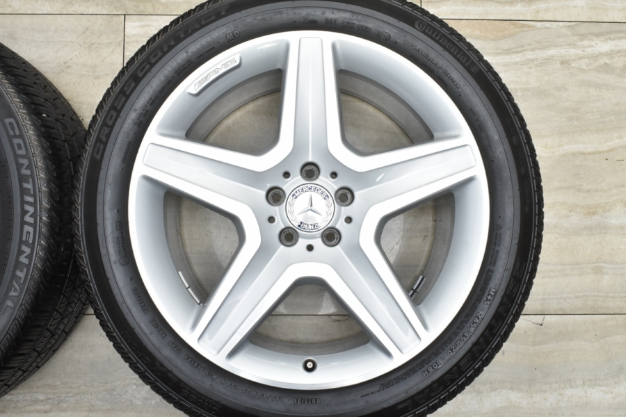 美品】メルセデスベンツ W166 Mクラス AMG 純正 20in 9J+57 PCD112 コンチネンタル クロスコンタクト LX SPORT  265/45R20 MO 承認 ML GLE 中古 タイヤホイールセット | パーツ販売ナンバーワン