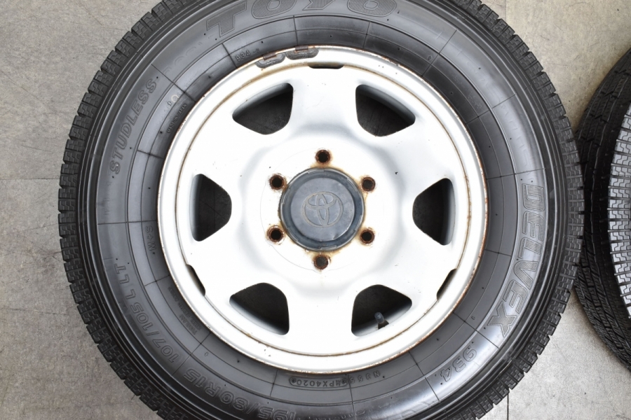 ハイエース流用サイズ】トヨタ ハイラックス 純正 15in 6J +29 PCD139