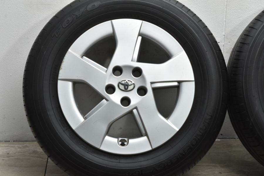 2019年製タイヤ付】トヨタ 30 プリウス 純正 15in 6J +45 PCD100 トーヨー ナノエナジーJ64 195/65R15 カローラ  ツーリング スポーツ 中古 タイヤホイールセット | パーツ販売ナンバーワン