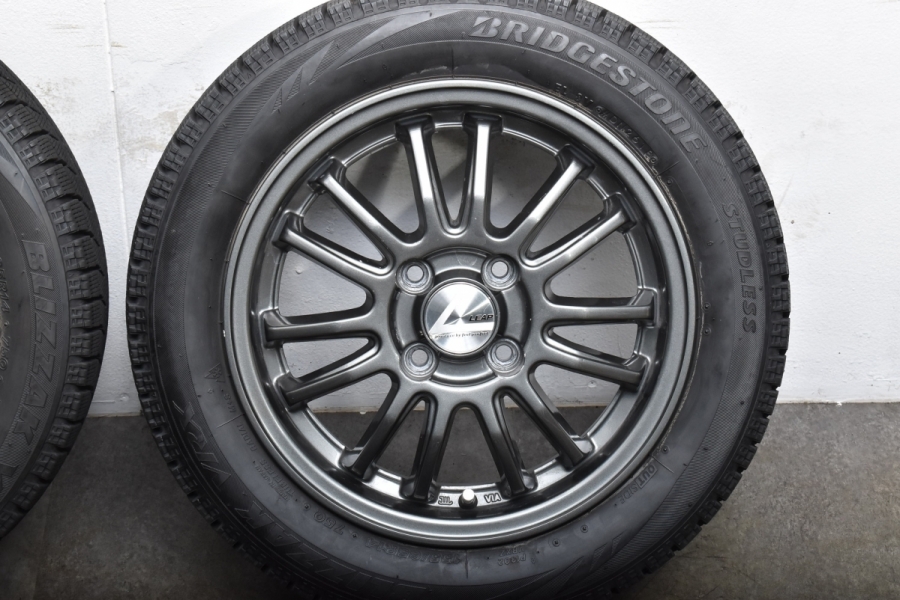 バリ溝 軽自動車サイズ】LEAP 14in 4.5J +45 PCD100