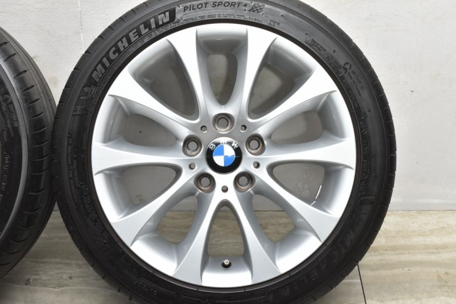 【良好品】BMW E90 3シリーズ 純正 17in 8J +34 8.5J +37 2108年製 ミシュラン パイロットスポーツ4  225/45R17 255/40R17 スタイリング188