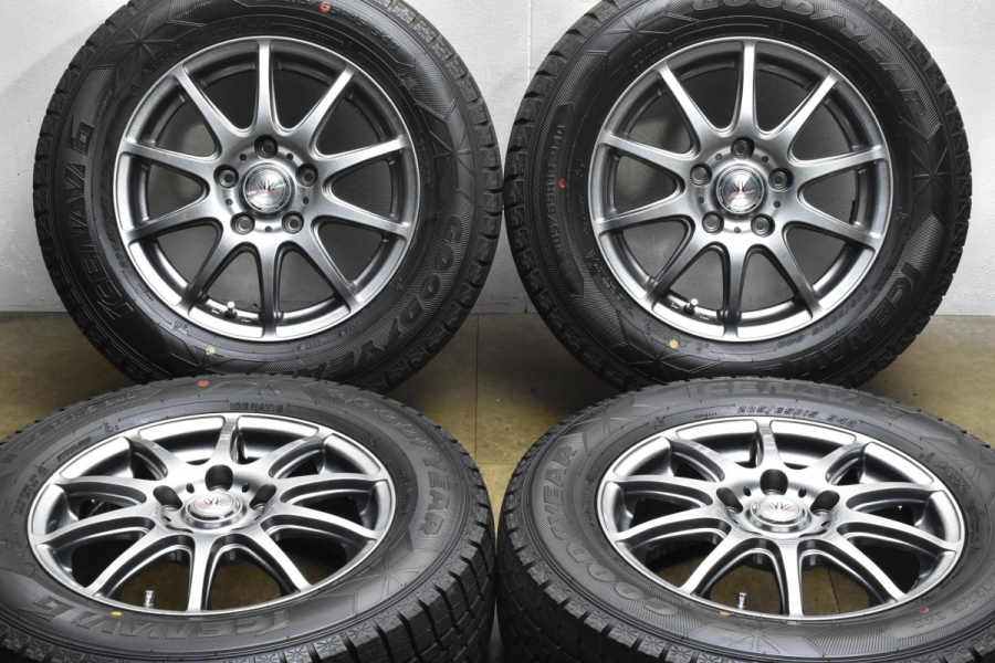 美品 バリ溝】ロクサーニスポーツ 15in 6J+53 PCD114.3 グッドイヤー 
