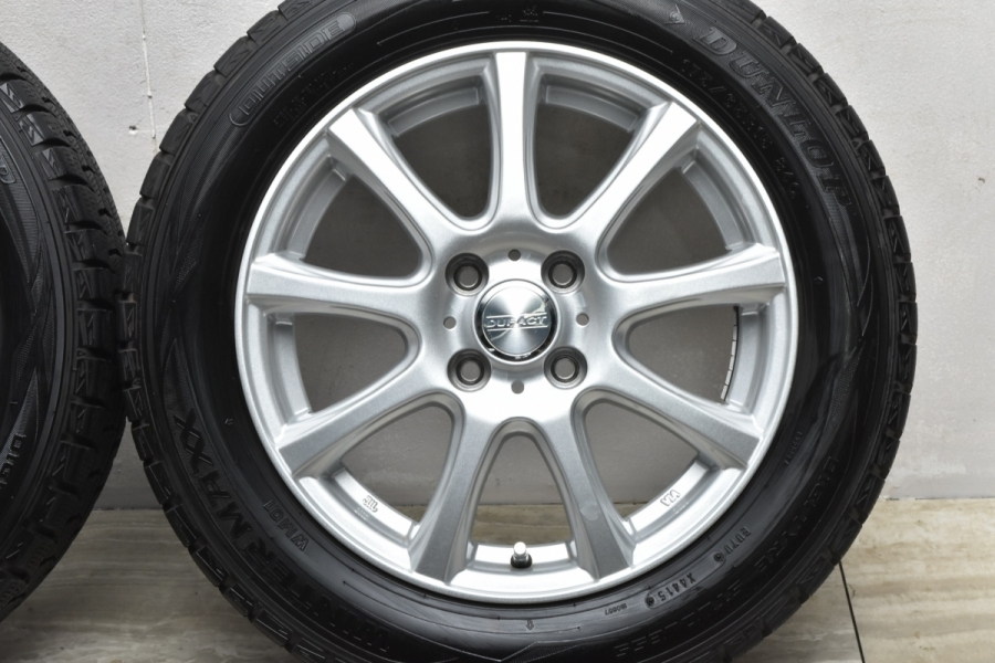 【程度良好】DUFACT 15in 5.5J +42 PCD100 ダンロップ ウィンターマックス WM01 175/65R15 アクア ヤリス  カローラ フィット ノート ソリオ