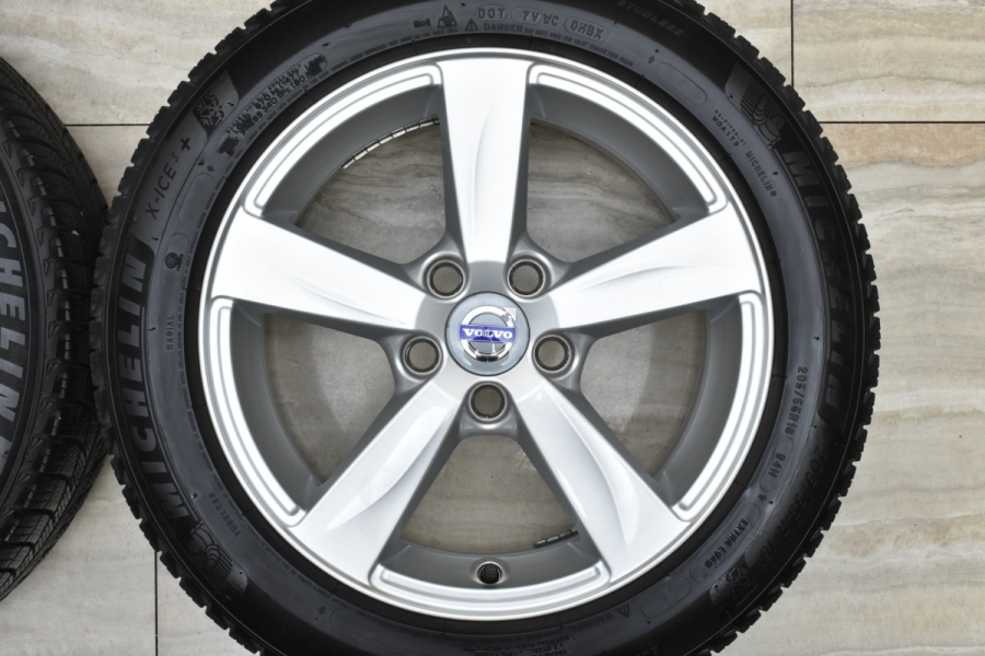 し*K様 送料込み！　ボルボ　V40 純正スタッドレスセット　ミシュラン　X-I 美品】ボルボ V40 純正 Matres 16in 7J +50 ミシュラン X-ICE3+ 205
