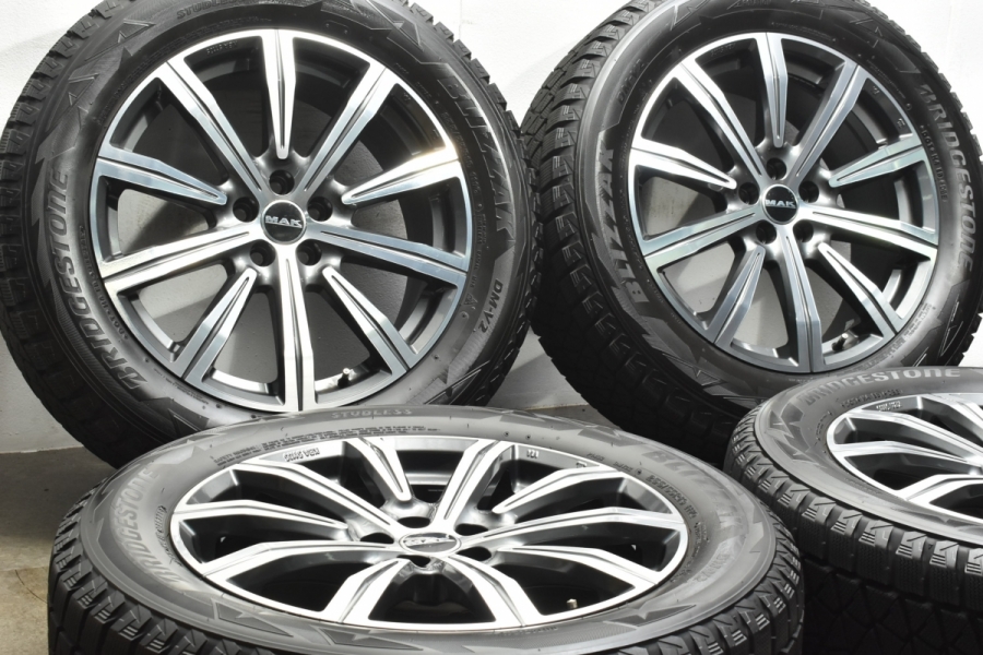 バリ溝】MAK 19in 8J +45 PCD108 ブリヂストン ブリザック DM-V2 255/55R19 ランドローバー  レンジローバーヴェラール 純正サイズ 中古 スタッドレスタイヤホイールセット | パーツ販売ナンバーワン