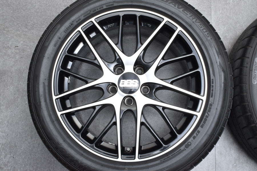 美品】BBS GERMANY CS 18in 7.5J +38 PCD114.3 ダンロップ エナセーブ