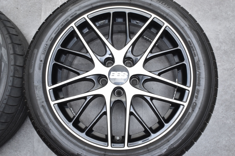 美品】BBS GERMANY CS 18in 7.5J +38 PCD114.3 ダンロップ エナセーブ