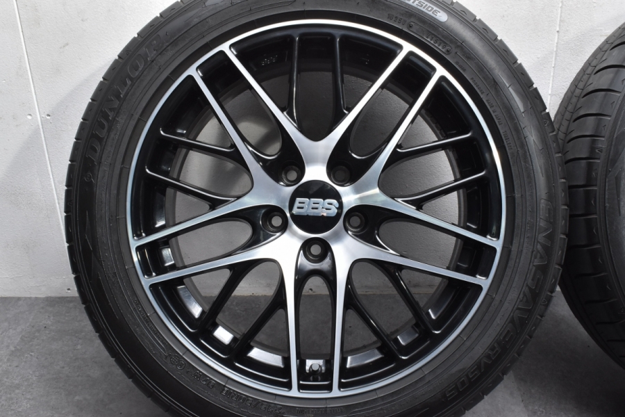 美品】BBS GERMANY CS 18in 7.5J +38 PCD114.3 ダンロップ エナセーブ