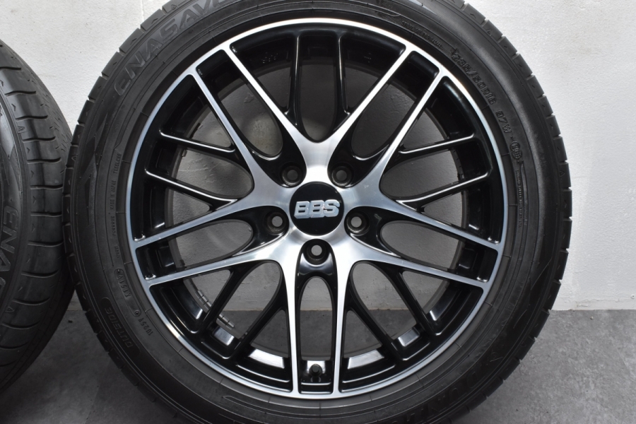 美品】BBS GERMANY CS 18in 7.5J +38 PCD114.3 ダンロップ エナセーブ