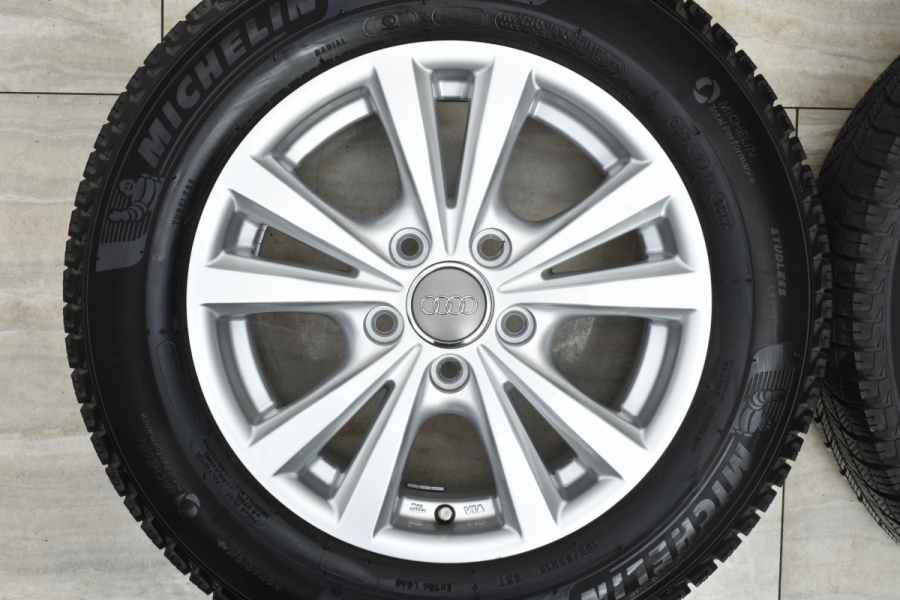 美品 バリ溝】AGA 15in 6J +43 PCD112 ミシュラン X-ICE3+ 195/65R15 