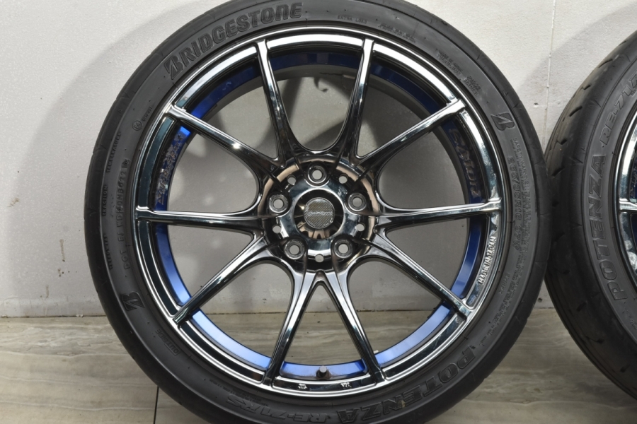 程度良好品】Weds SA-10R 18in 8.5J+35/9.5J+45 PCD114.3 ブリヂストン