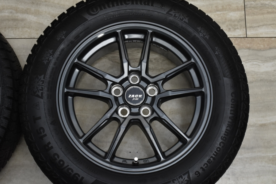 美品 バリ溝】ZACK JP-520 15in 6.5J +40 PCD100 コンチネンタル 美品 バリ溝】ZACK JP-520 15in 6.5J +40 PCD100 コンチネンタル