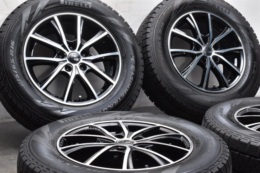 バリ溝 美品】SPORT KRONE 16in 6.5J +48 ピレリ アイスアシンメトリコプラス 215/65R16 ラッシュ エクストリル  エルグランド CX-30 中古 スタッドレスタイヤホイールセット | パーツ販売ナンバーワン