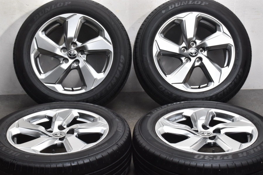 大人気定番商品 美品】トヨタ RAV4 G 純正 18in 7J +35 2021年製 ダンロップ タイヤ・ホイール