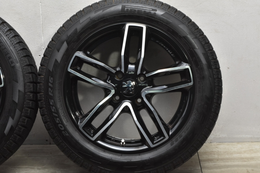 バリ溝 良好品】ユーロテック 16in 6.5J +25 PCD108 ピレリ アイスゼロ