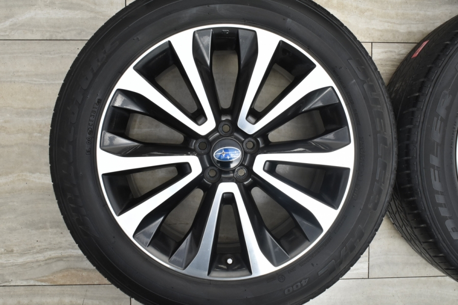 スバル SJ フォレスター 後期 18×7J +48 バリ溝 225/55R18 スバル SJ フォレスター 後期 18×7J +48 バリ溝 225/55R18