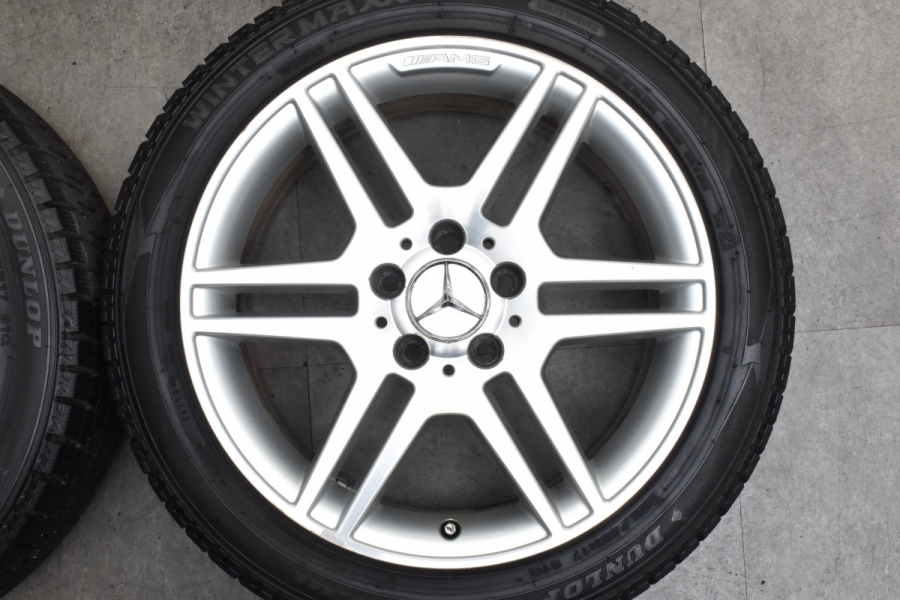 バリ溝】ベンツ W204 Cクラス 純正 スタイリング4 17in 7.5J +47 8.5J