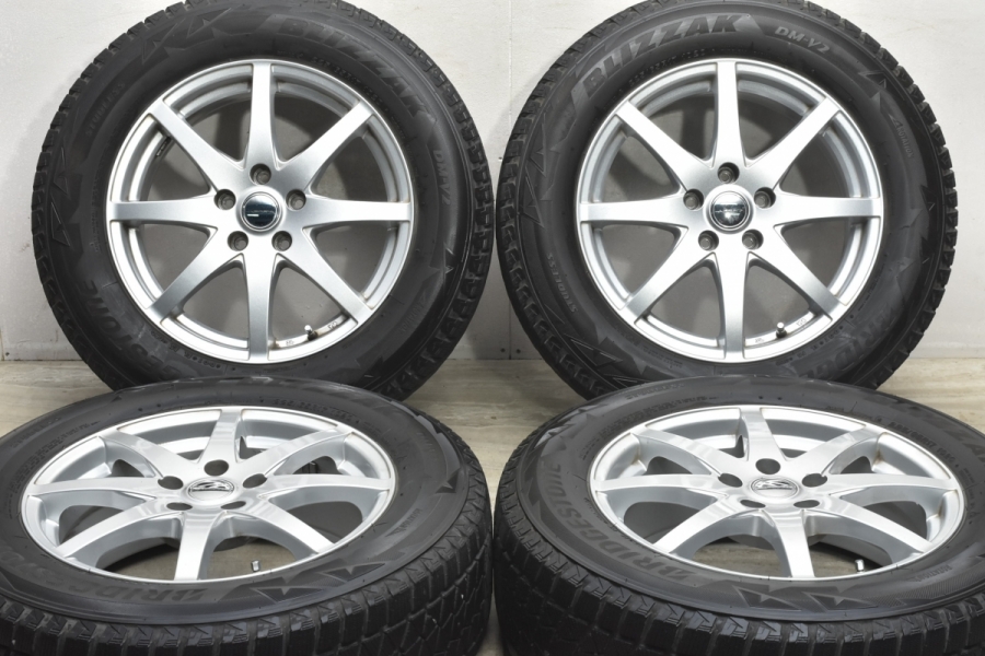 良好品】LAPORTA 17in 7J +45 PCD114.3 ブリヂストン ブリザック DM-V2 225/65R17 エクストレイル ハリアー  RAV4 CX-5 CX-8 中古 スタッドレスタイヤホイールセット | パーツ販売ナンバーワン