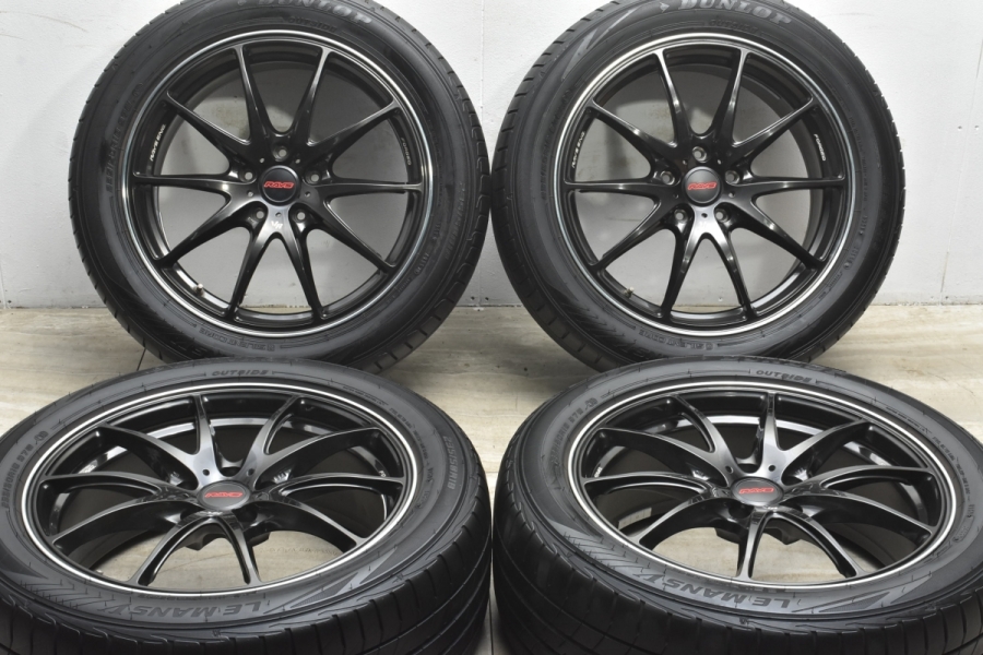 【鍛造 人気品】RAYS VOLK RACING G25 18in 7.5J +43 PCD114.3 ダンロップ ルマンV 235/50R18  アルファード ヴェルファイア エルグランド