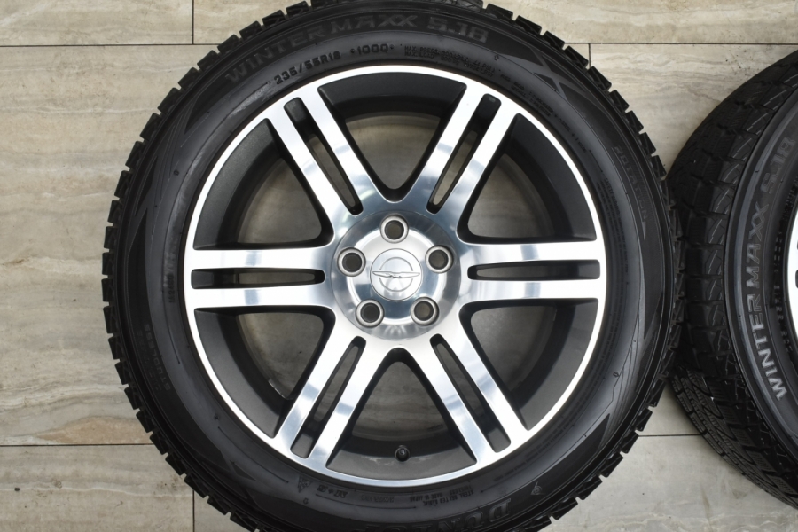 【希少 バリ溝】クライスラー 300 純正 18in 7.5J +24 PCD115 ダンロップ ウィンターマックス SJ8 235/55R18  品番:1LS61TRMAA スタッドレス