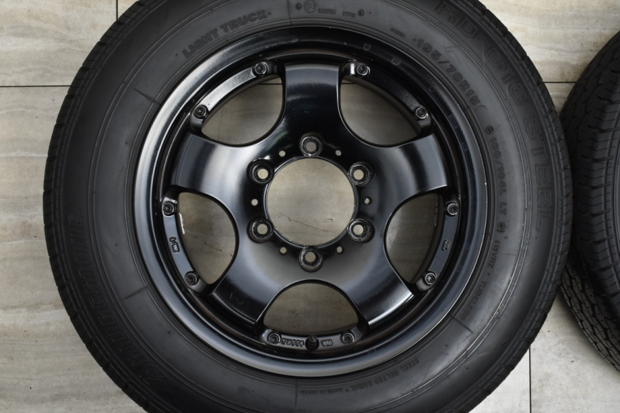 2020年製 バリ溝 美品】ウッドベル サーチ 15in 6.5J +27 PCD139