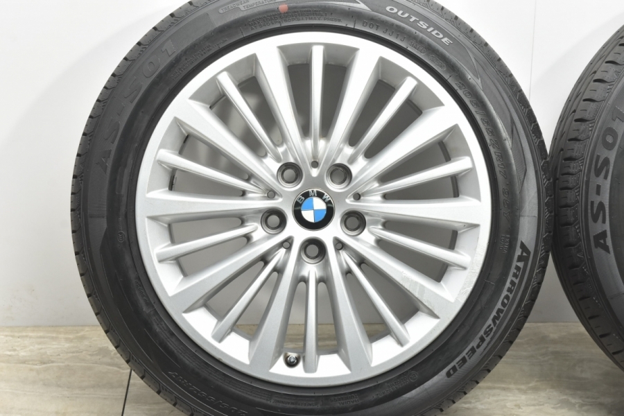 【バリ溝】BMW F45 F46 2シリーズ 純正 17in 7.5J +54 PCD112 マルチスポーク481 205/55R17 グランツアラー  アクティブツアラー 車検用