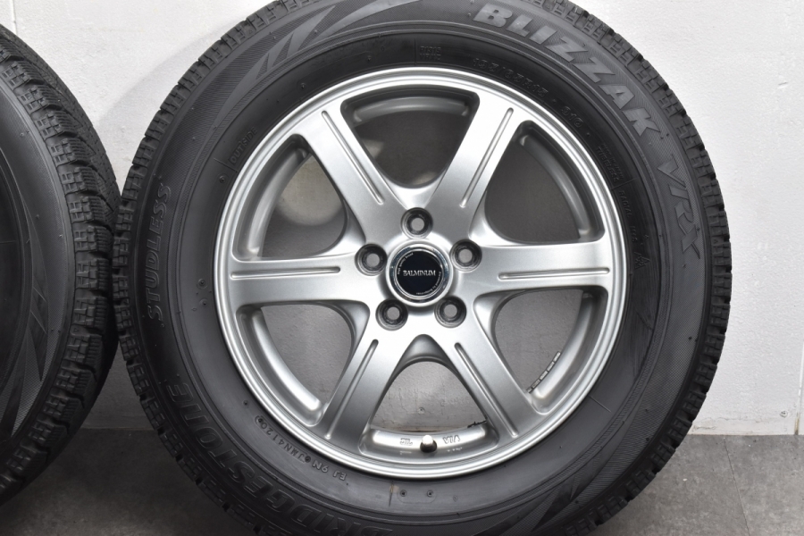 BALMINUM GR6 ブリザックVRX 195/65R15 硬 4本 手渡可