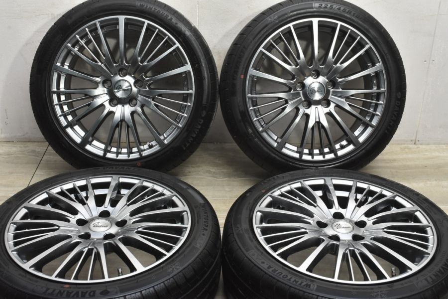 2021年製 バリ溝 美品】ヴェルザンディ YH-S25V 18in 7.5J +48 PCD114 