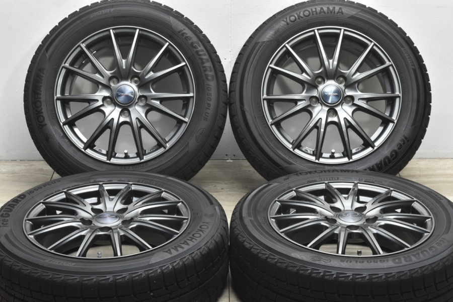 美品】WEDS VELVA 16in 6.5J+53 PCD114.3 ヨコハマ アイスガード iG50+