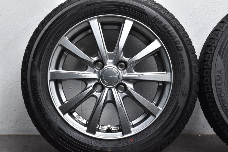 スタッドレスタイヤ 2020年製 iG50+】グラス ZX 14in 5J +39 PCD100 ヨコハマ アイスガード