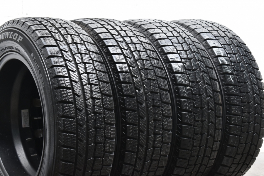 バリ溝 美品】KINO SPORT 14in 5.5J+42 PCD100 ダンロップ ウィンター