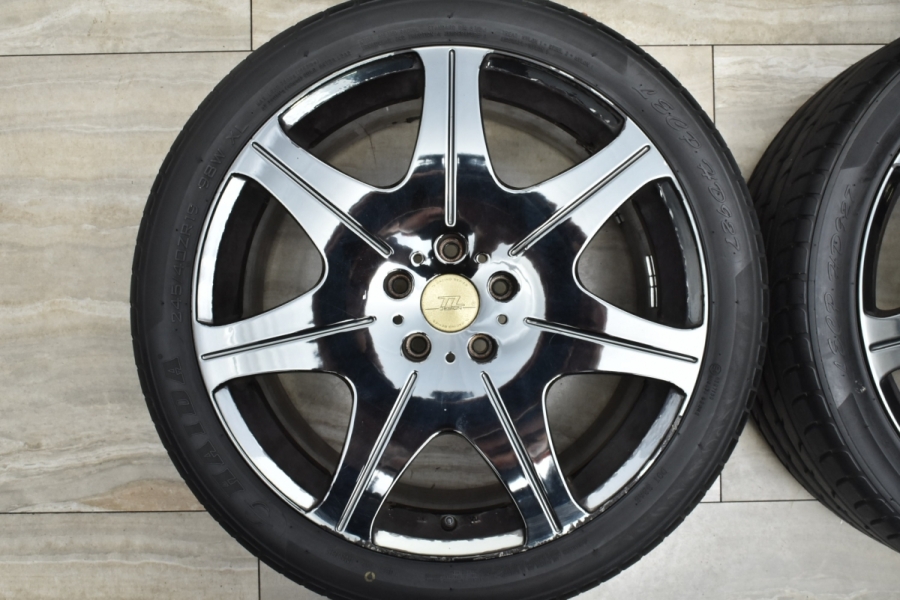 程度良好品】TL レーシング TL7022 19in 8J +38 PCD114.3 ハイダ