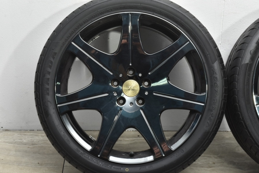 程度良好品】TL レーシング TL7022 19in 8J +38 PCD114.3 ハイダ