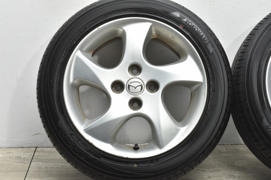 【大特価】マツダ DY デミオ 純正 15in 6J +45 PCD100 ヨコハマ ブルーアース AR01 185/55R15 ベリーサ  ノーマル戻し 車検用に