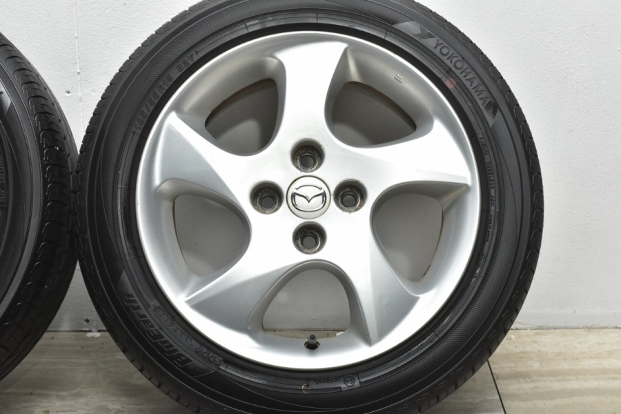 【大特価】マツダ DY デミオ 純正 15in 6J +45 PCD100 ヨコハマ ブルーアース AR01 185/55R15 ベリーサ  ノーマル戻し 車検用に